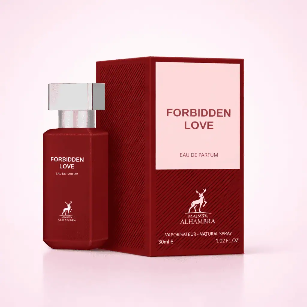 Maison Alhambra Forbidden Love Eau de Parfum 30ml – Romantic Floral Fruity Perfume 2 Perfufy, Maison Alhambra Forbidden Love Eau de Parfum, 30ml, romantisches blumiges Fruchtparfüm.